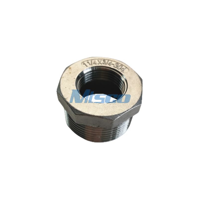 304/316 Thread Fitting Hexagonal Bushing 150PSI For Gas Pipe System, 