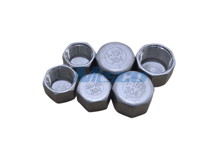 304/CF8 Stainless Steel Hexagon Cap 1inch SR/ Polish Surface Casting Fitting, 