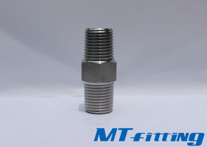 ASTM A182 F304L / 316L Stainless Steel Hex Nipple Threaded Forged High Pressure Fittings, SSFHPF17