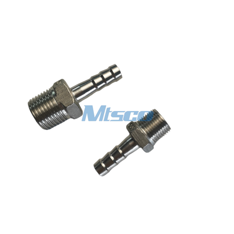 Hose Nipple Stainless Steel Casting Fitting  NPTM 150psi Thread Connection, 