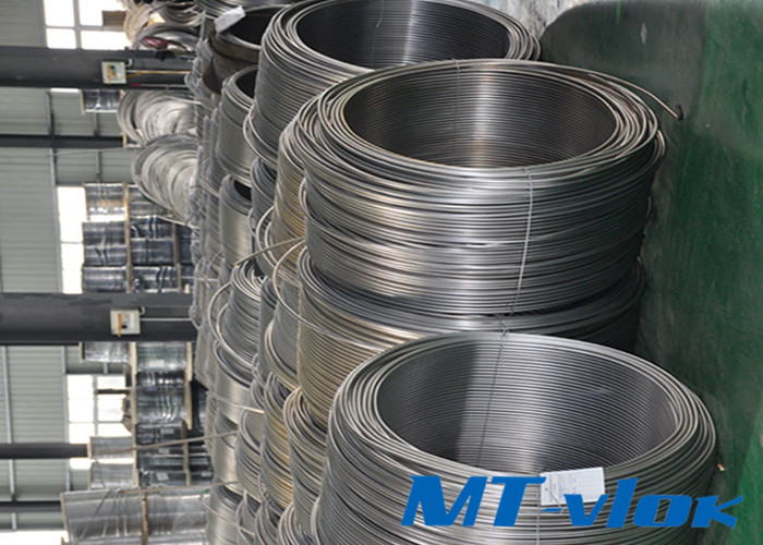 S30400 / S30403 ASME SA269 Stainless Steel Welded Super Long Coiled Tube For Cable Industry, SSSSLCT15