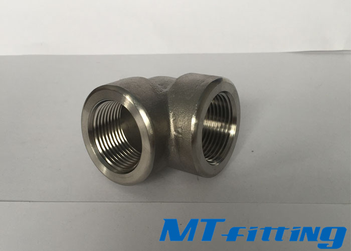 Threaded End ASTM A182/A105 Stainless Steel 90 Degree Elbow Forged High Pressure Pipe Fittings, SSFHPF25