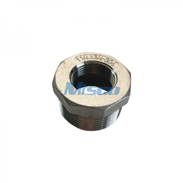 304/316 Thread Fitting Hexagonal Bushing 150PSI For Gas Pipe System