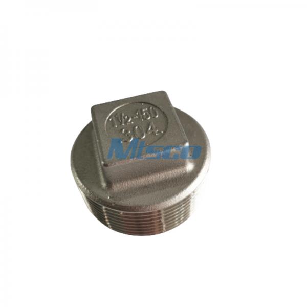 ASTM A351 304 316 Stainless Steel Square Plug Casting Pipe Fittings