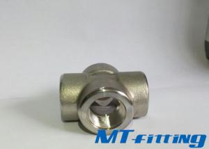 ASTM A182 F317L Stainless Steel High Pressure Fitting Cross With Threaded End