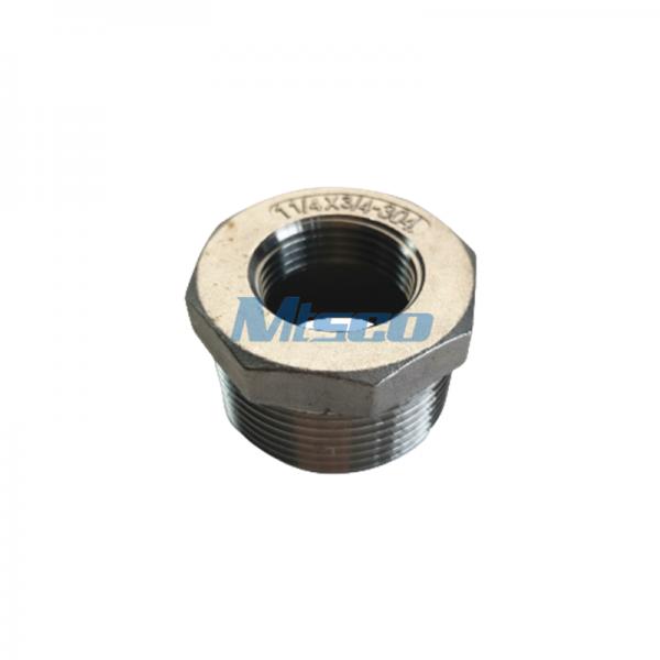 Bucha hexagonal CF8/CF8M NPT 150psi de aço inoxidável para conexão
