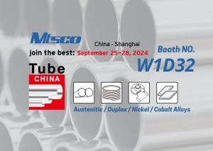 Meet us at Tube China 2024 (Shanghai), 25-28, Sept, Booth:W1D32